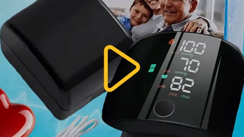 Цифровой тонометр на запястье c экраном